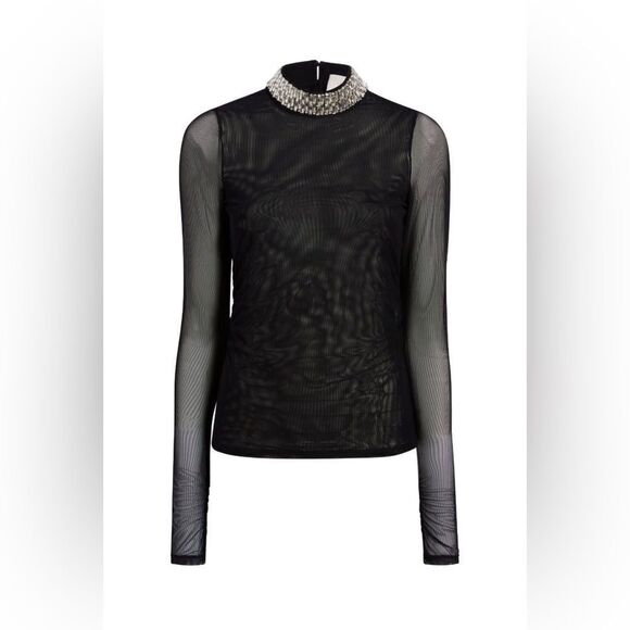 Cinq A Sept jewellery-necklace detail blouse size S - Picture 5 of 11